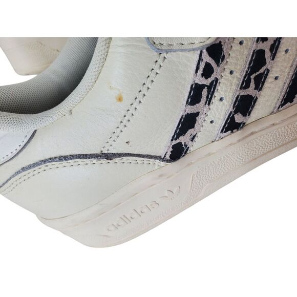 Adidas Rivalry Low Animal Print Stripes Shoes Women 10.5 Ivory White FY9203 READ - Picture 5 of 16